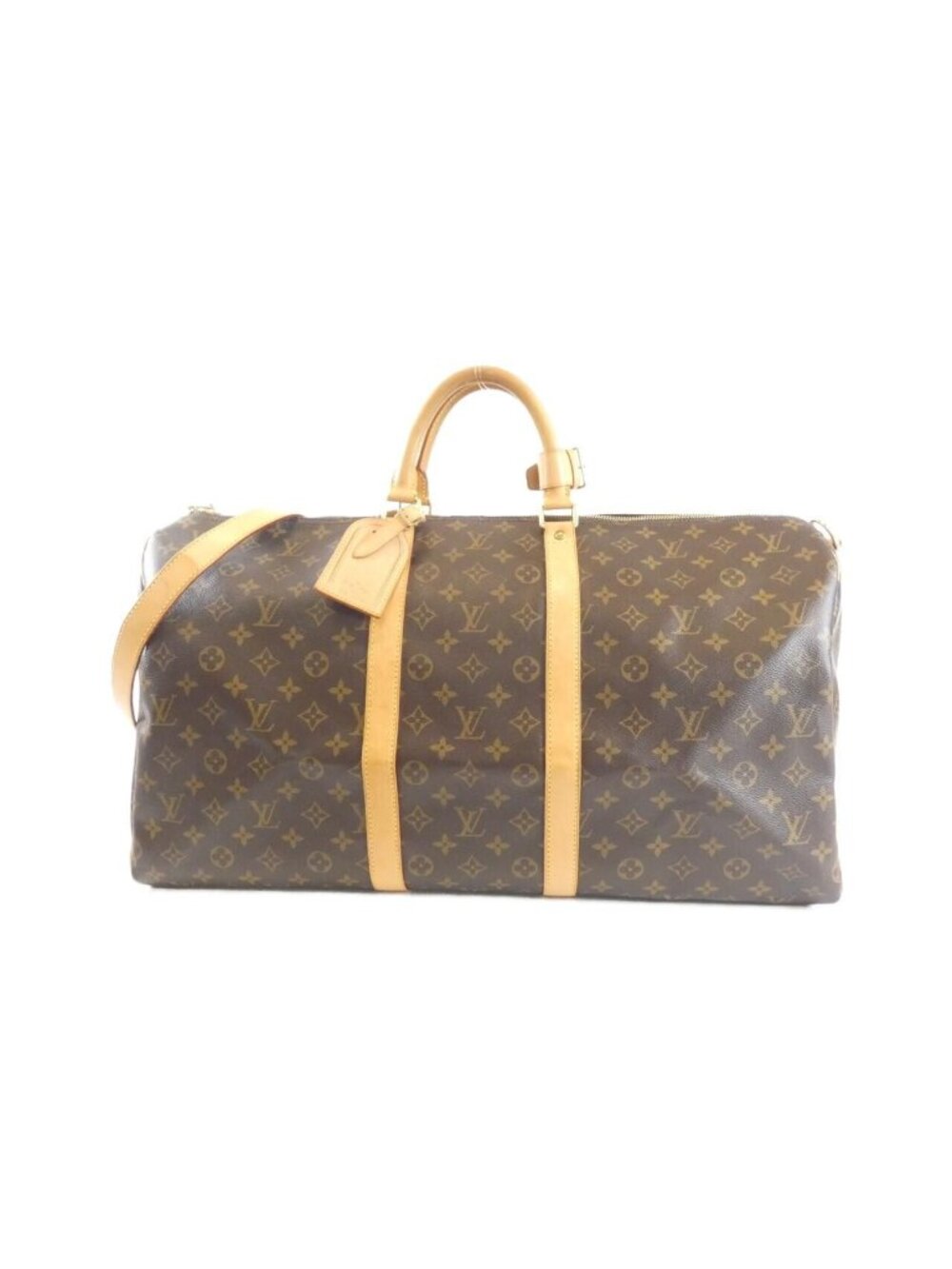 Louis Vuitton Monogram Keepall Bandouliere 55 Boston Bag